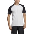 adidas Tennis-Tshirt Club Color Block #19 weiss/schwarz Herren